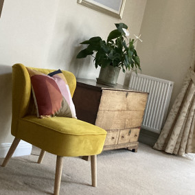 Homebase yellow chair new arrivals